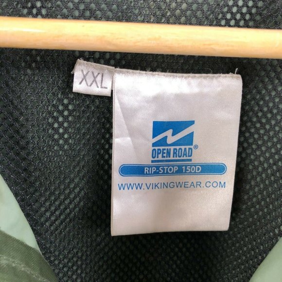 Viking Open Road Rip-Stop 150D Rain Jacket Green - Picture 5 of 6